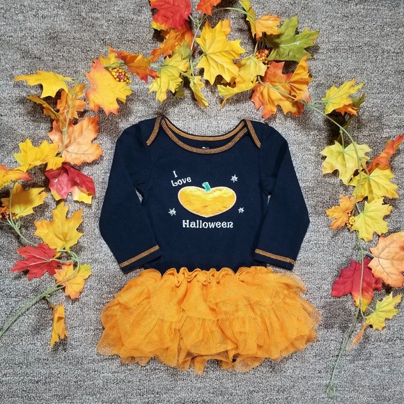 Koala Kids Other - Koala Kids Halloween fall pumpkin tutu long sleeve